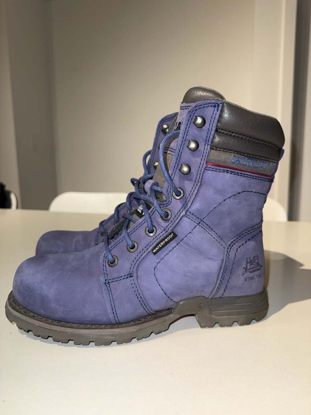 Caterpillar Echo Waterproof Steel Toe Women's Work Boot in Marlin